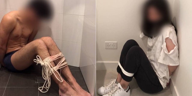 Chinese students in Australia have been coerced into staging their own kidnappings. Scammers send the images to their families back in China who often pay millions to ransom to secure their "release." (New South Wales Police)