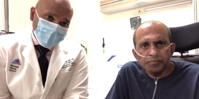 Mount Sinai Hospital Dr. Robin Varghese and patient, pastor Benjamin Thomas, discuss his 100-day journey overcoming the coronavirus.
