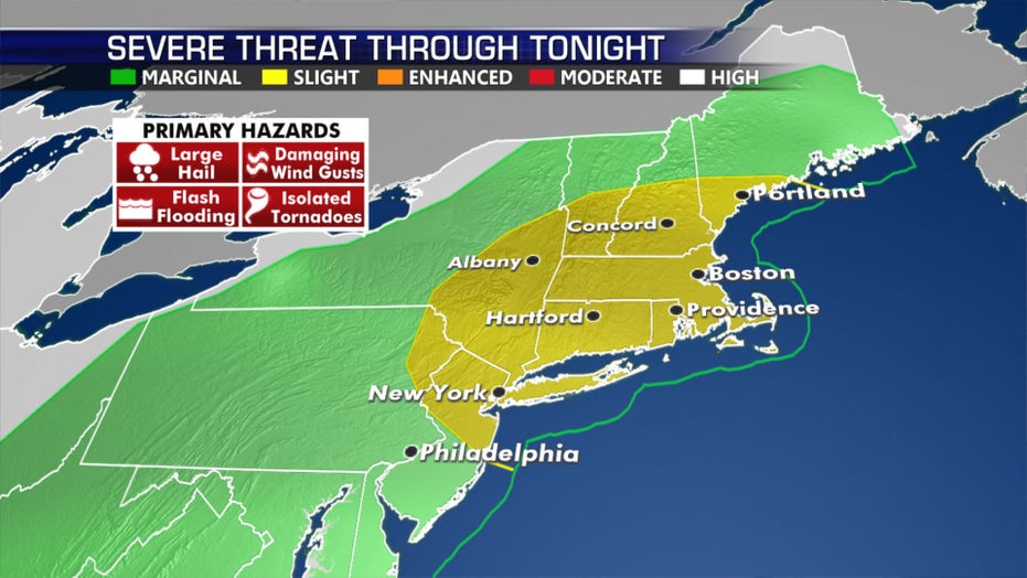 Severe weather threat for over 90 million in Northeast after storms
