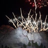 Fireworks light the sky at Mount Rushmore National Memorial on July 3, 2020, near Keystone, S.D., after President Donald Trump spoke.