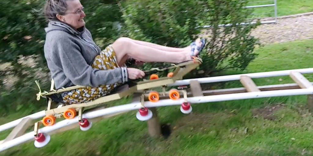 hot wheels backyard roller coaster