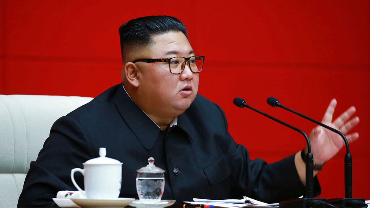 In this photo provided by the North Korean government, North Korean leader Kim Jong Un attends a ruling party meeting in Pyongyang, North Korea, Thursday, Aug. 13 2020.