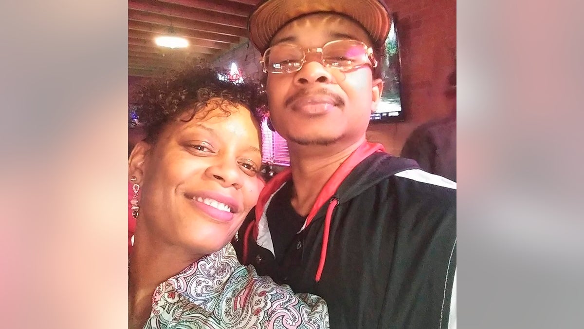 In this September 2019 selfie photo taken in Evanston, Ill., Adria-Joi Watkins poses with her second cousin Jacob Blake. He is recovering from being shot multiple times by Kenosha police last weekend. His lawyer said Friday that he was no longer restrained in his hospital bed. (Courtesy Adria-Joi Watkins via AP)