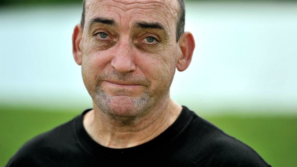 Robert DuBoise is released from prison, Aug. 27, in Bowling Green, Fla. (AP Photo/Steve Nesius)