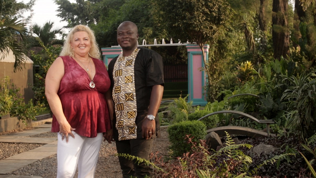 Angela (L) and Michael (R) in Nigeria. 
