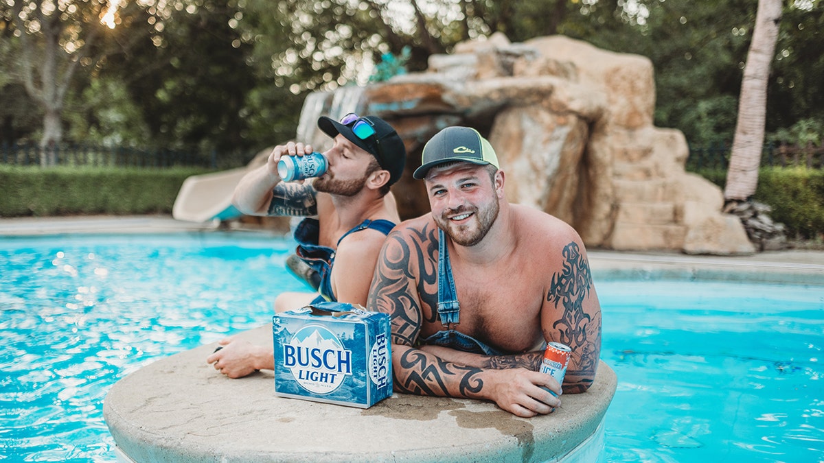 Skyler Ipock and Aaron Brothers of Hopkins County have been friends for years, and recently celebrated their friendship with a poolside photo shoot.  