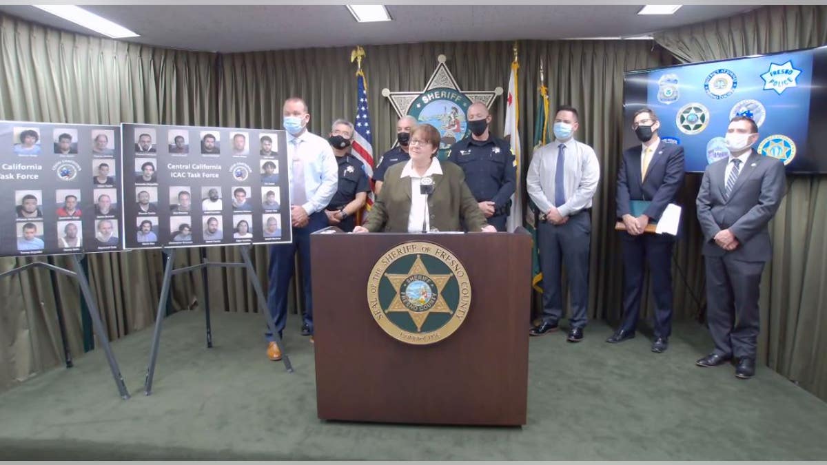 The Fresno County Sheriff's Office on Friday said 34 men were arrested in a sting to catch suspected child predators who targeted children online.