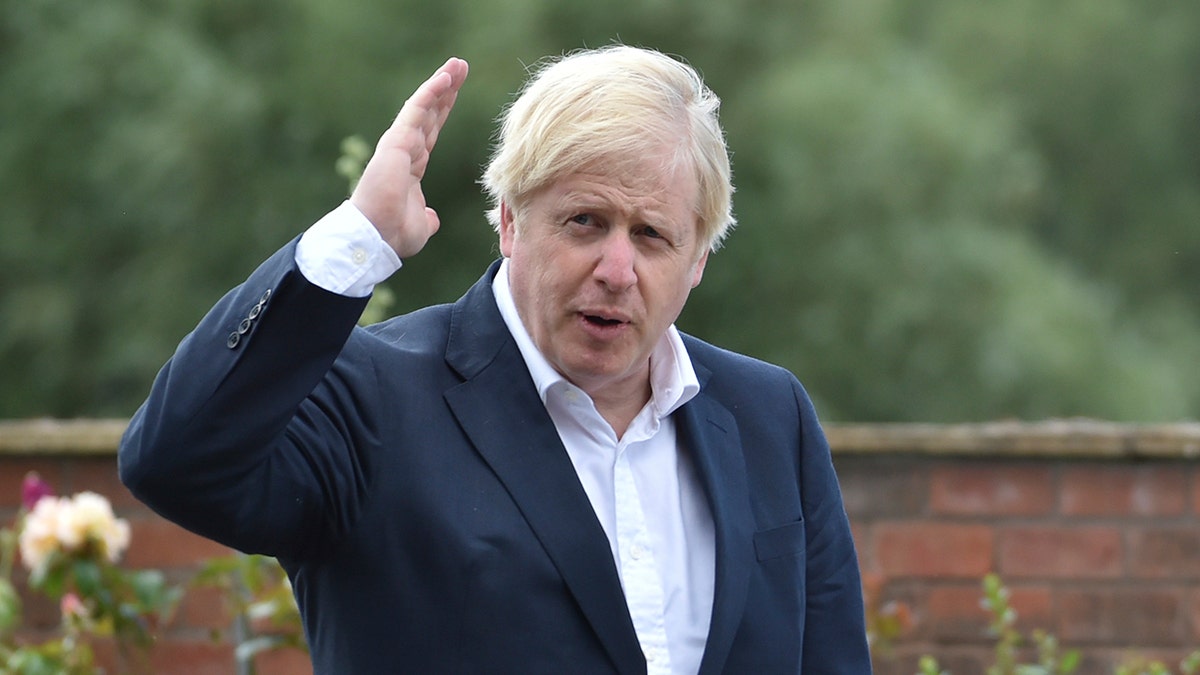 British Prime Minister Boris Johnson speaks to local people at the Canal Side Heritage Centre in Beeston on July 28, 2020, in Beeston near Nottingham, England. The government is launching a new cycling intuitive to help get people fitter. (Photo by Rui Vieira - WPA Pool/Getty Images)