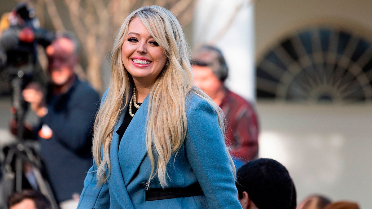 Tiffany Trump arrives for the turkey pardoning at the White House in Washington, DC, on November 26, 2019. (Photo by Jim Watson/AFP via Getty Images)