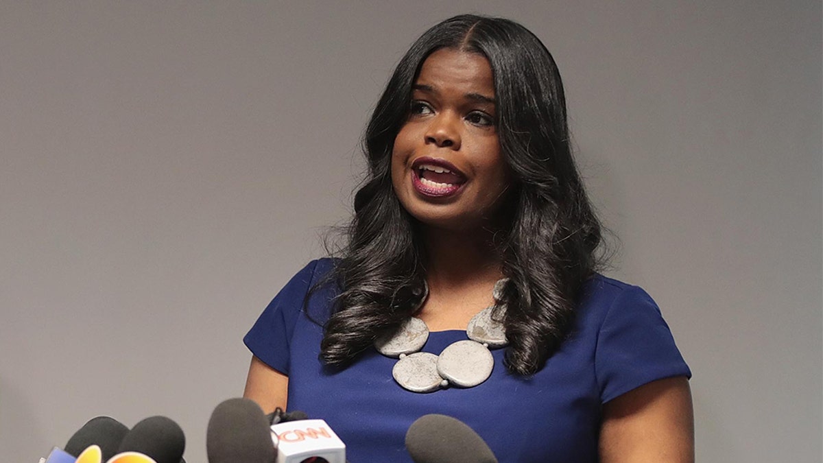 Cook County State's Attorney Kim Foxx announces that charges have been filed against singer R. Kelly on February 22, 2019, in Chicago, Illinois. (Scott Olson/Getty Images)
