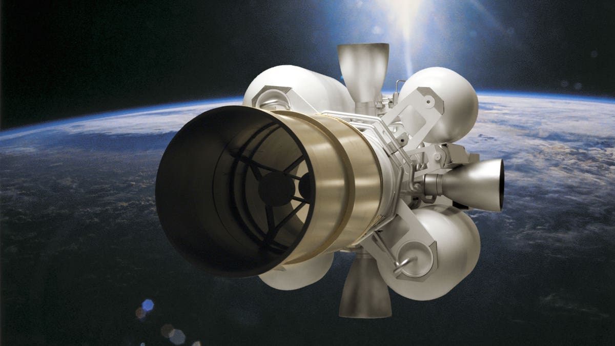 Artist's impression of a Raytheon Missiles & Defense Exoatmospheric Kill Vehicle.