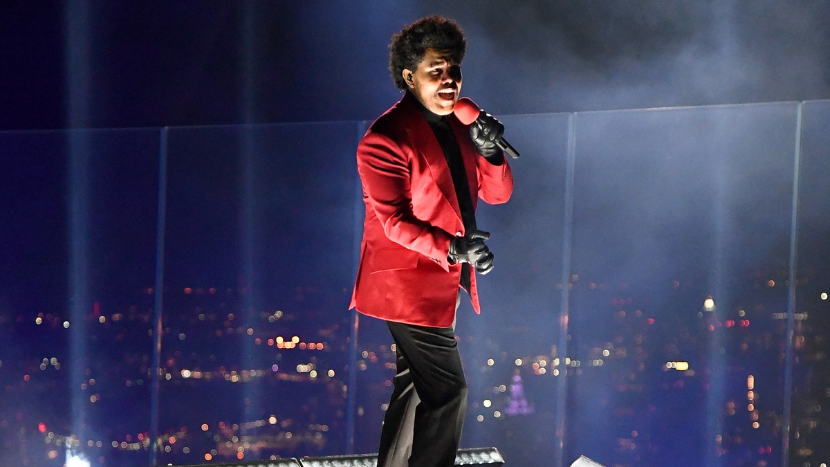 The Weeknd performs at Edge at Hudson Yards for the 2020 MTV Video Music Awards, broadcast on Sunday, August 30, 2020 in New York City. (Photo by Kevin Mazur/MTV VMAs 2020/Getty Images for MTV)