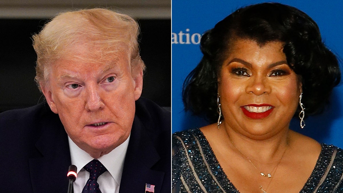 photos of Donald Trump, April Ryan