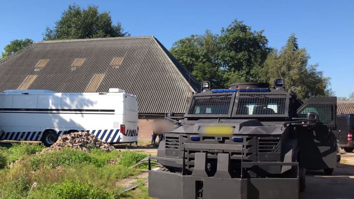 The drug lab was hidden at a former horse riding school in Nijeveen.