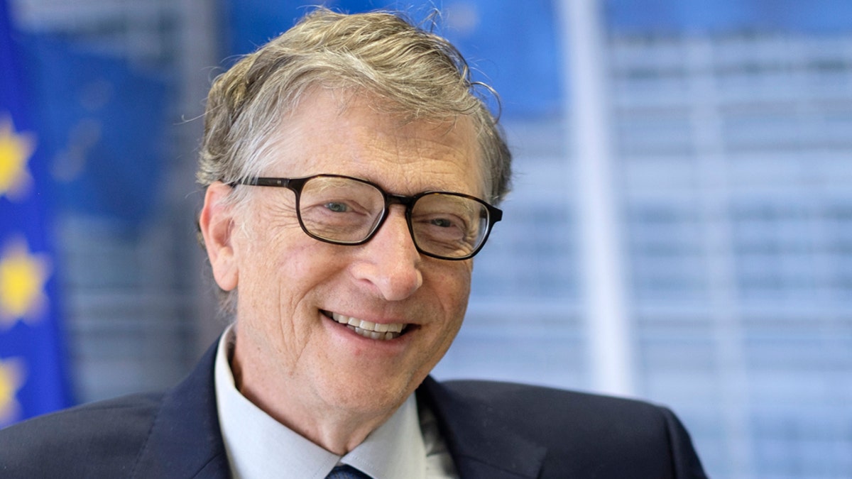 Co-Founder of Microsoft Bill Gates answered questions during an interview on at the EU Commission Headquarters in Brussels, Belgium in 2018. Gates said on "Fox News Sunday" that (Photo by Thierry Monasse/Getty Images)