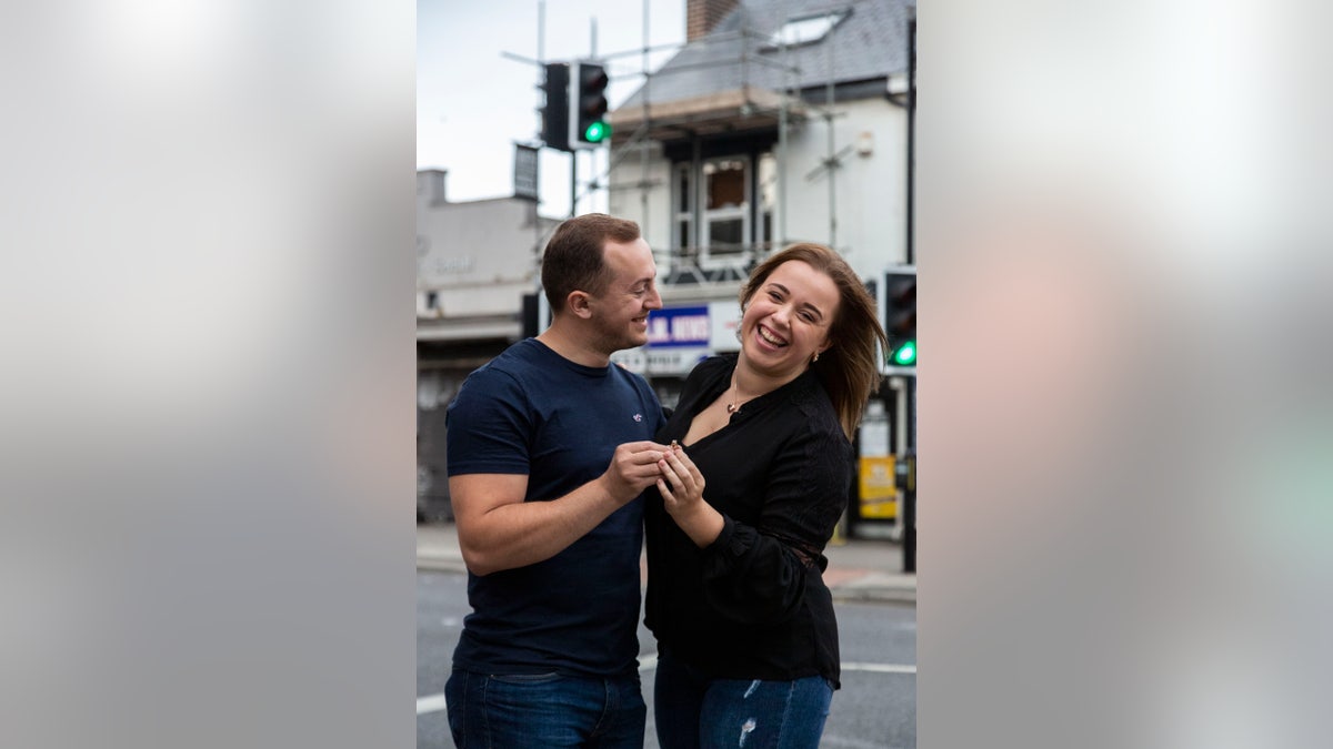 Undeterred, Ndreu got down on one knee to propose. As sirens wailed and the smoke cleared, Madevic said “yes.”