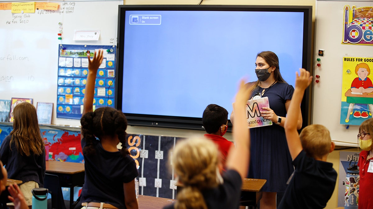 Students at a charter school