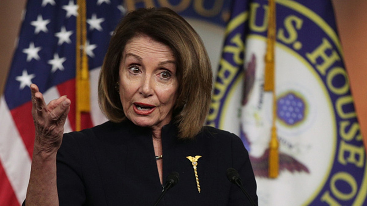 U.S. Speaker of the House Rep. Nancy Pelosi (D-CA) speaks during a weekly news conference at the U.S. Capitol February 14, 2019. Pelosi said Thursday that she believes Democrats will pick up at least 10 House seats in November. (Photo by Alex Wong/Getty Images)