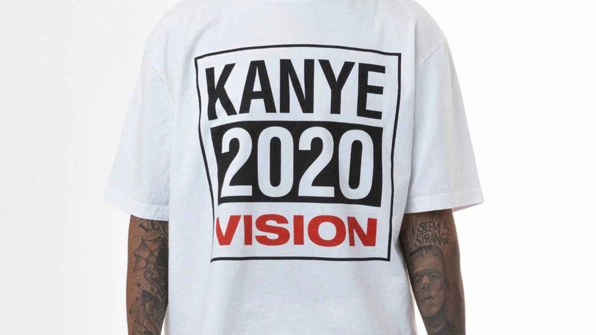 Kanye West reveals '2020 Vision' apparel endorsing his 
