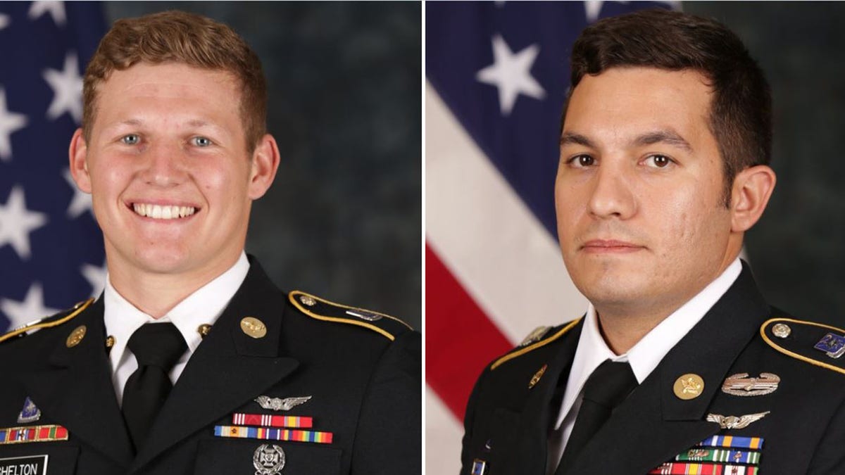 Sgt. Tyler Shelton, 22, left, and Staff Sgt. Vincent Marketta, 33, were Black Hawk repairers with the?160th Special Operations Aviation Regiment (Airborne).