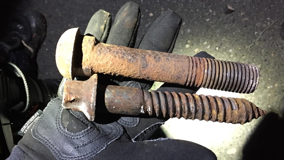 Some of the projectiles thrown during overnight protests, Aug. 24, 2020. (Portland Police Bureau)