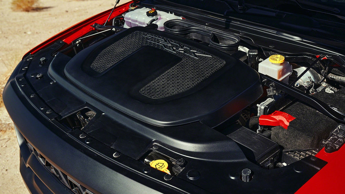 A 29-liter airbox keeps debris and water out of the engine.