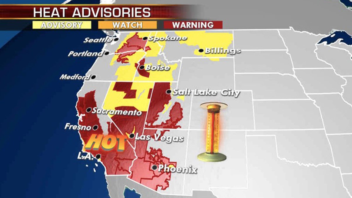 Heat warnings and advisories for Tuesday, Aug. 18, 2020.