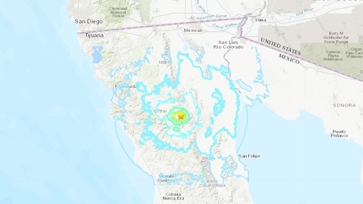 The largest of the earthquakes were 5.1-magnitude quake that struck east of Maneadero, followed then by another 5.1-magnitude quake.