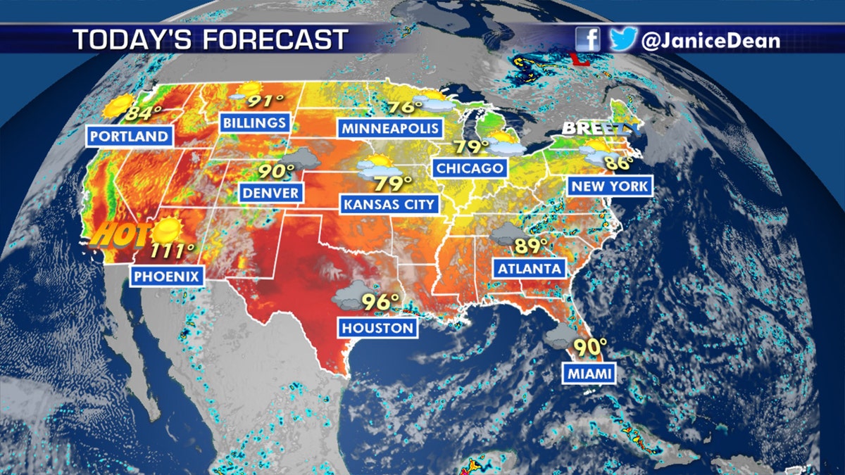 The national forecast for August 5, 2020.