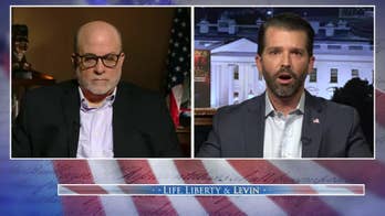 Trump Jr accuses Biden of having 'liberal privilege' to 'lie and flip-flop' but be called a 'moderate'