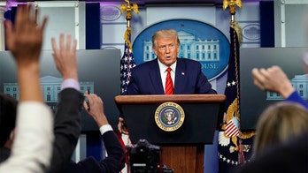 Trump calls rioters 'supporters' of media while dismissing question on violence from his own backers