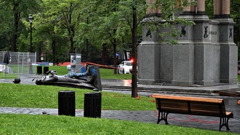 Canadian protesters tear down statue of nation's first prime minister accused of racist policies