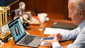 MSNBC accused of 'cropping' Biden's script from photo of his virtual chat with Harris