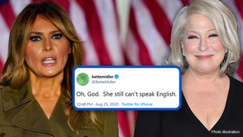 Bette Midler accused of xenophobic tweets mocking Melania Trump: 'She still can’t speak English'