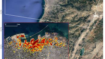 Beirut blast damage mapped by NASA using satellite data