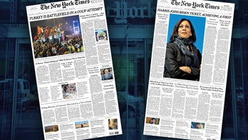 New York Times front page fawns over Kamala Harris four years after barely mentioning Mike Pence