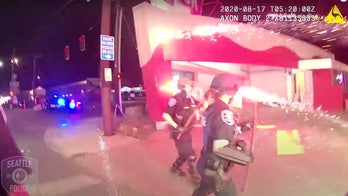 Seattle rioters allegedly seal police precinct doors using quick-dry concrete, start fire nearby