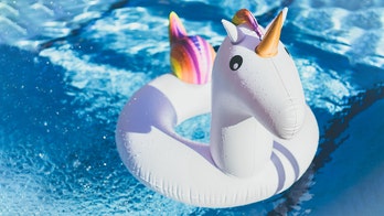 Girl in inflatable unicorn swept to sea off Greece is rescued