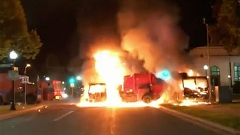 Kenosha officer reportedly hit with brick during overnight protests