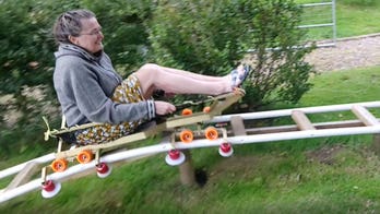 Uncle builds roller coaster in his backyard based on nephew's design