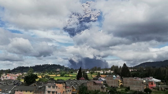 Mount Sinabung volcano in Indonesia erupts, sends column of ash more than 3 miles into the sky