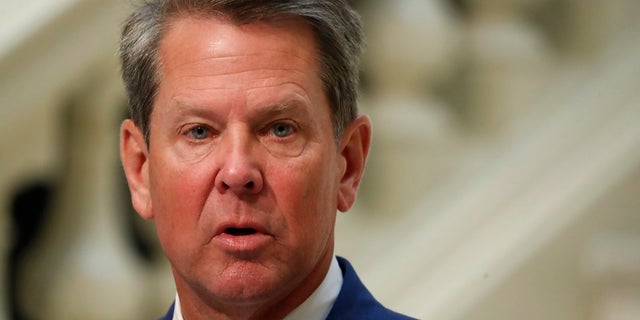 Georgia Gov. Brian Kemp speaks during a coronavirus briefing at the Capitol, in Atlanta. (AP Photo/John Bazemore, File)