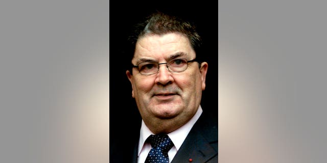 Nobel Peace Prize winner and former leader of the Social Democratic Labor Party John Hume will be shown at Guild Hall, Londonderry, Northern Ireland on January 21, 2002. (AP Photo / Peter Morrison)