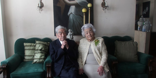 The couple is recognized by Guinness World Records as the oldest married couple in the world due to their age. (AP Photo / Dolores Ochoa)