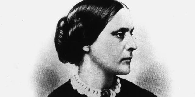 This is an undated sketch drawing of suffragette Susan B. Anthony. Anthony, who was active in the anti-slavery movements, became a leader in women's rights in 1854 and co-founded the National American Woman Suffrage Association in 1869. She was born in Adams, Ma., in 1820 and died in 1906. (AP Photo)