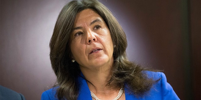 CHICAGO, IL - APRIL 20: Cook County State's Attorney Anita Alvarez announces a move by her office to no longer prosecute most cases of misdemeanor marijuana possession involving less than 30 grams on April 20, 2015 in Chicago, Illinois. (Photo by Scott Olson/Getty Images)
