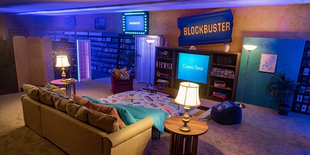 The last Blockbuster in Bend, Oregon, has been outfitted with a living area for Airbnb guests.