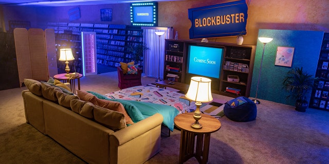 The last Blockbuster in Bend, Oregon, has been outfitted with a living area for Airbnb guests.