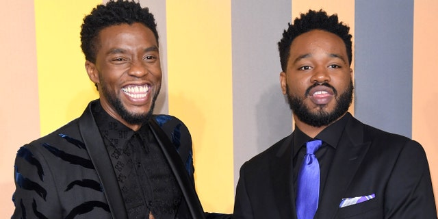 Chadwick Boseman (left) and Ryan Coogler, star and director of 'Black Panther,' respectively. (Photo by Karwai Tang/WireImage)