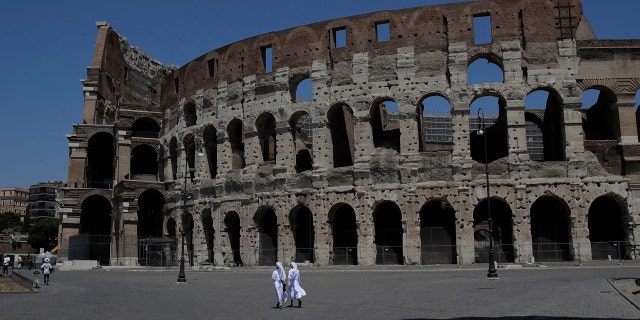 The coronavirus has slowed the flow of tourists to Rome. (AP Photo/Alessandra Tarantino)